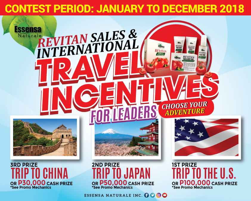 Revitan Sales and International Travel Incentives For Leaders