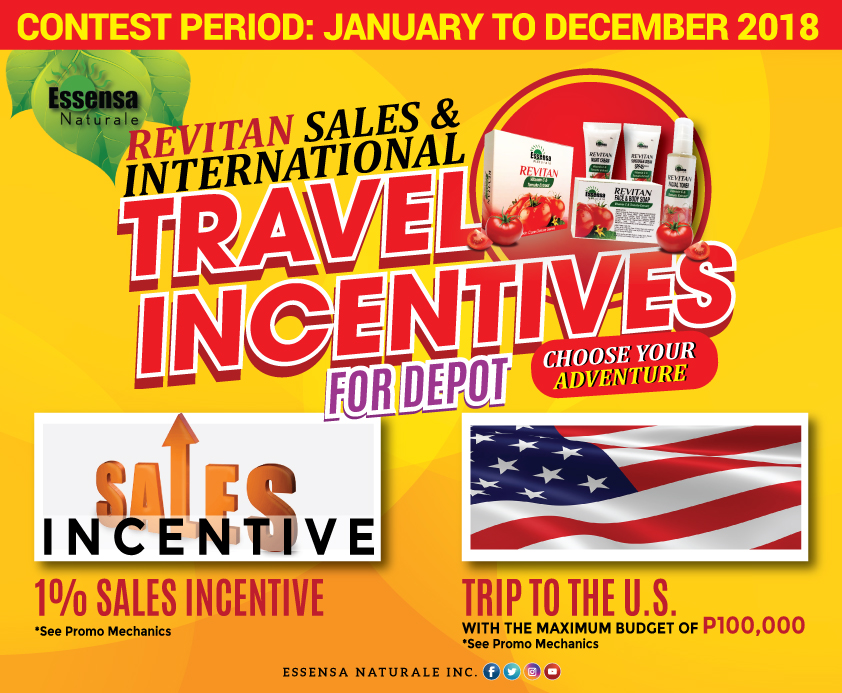 Revitan Sales and International Travel Incentives For Depot