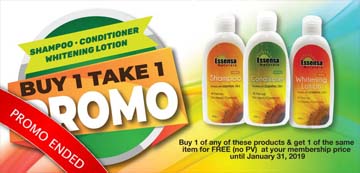 Buy 1 Take 1 Shampoo Conditioner and Whitening Lotion