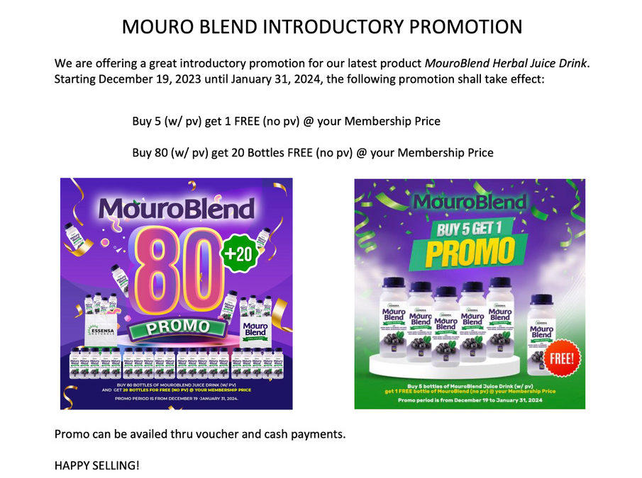 MOURO BLEND PROMOTION